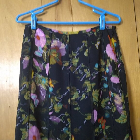 Julie's Bottega Women's Size 4 Vintage Floral Layered Sheer Skirt Boho Fairy - Picture 2 of 6